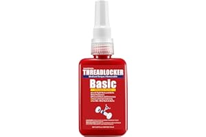 ESKONKE Blue Thread Locker Basic Nuts & Bolts Locker Medium Strength Removable 1.69 Fl oz Threadlocker Lock Tight & Seal Fasteners Anaerobic Curing Metal Glue (Basic)