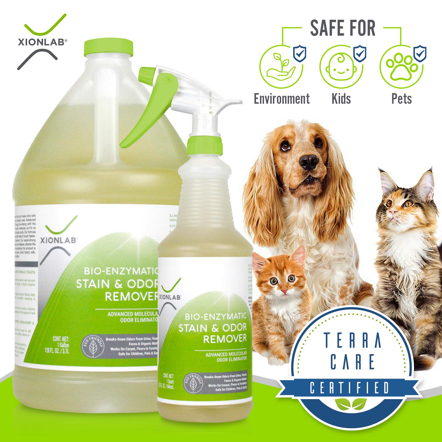 Stain Remover & Pet Odor Eliminator Spray Urine Odor Remover for