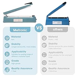 METRONIC Impulse Sealer 12 Inch, Heat Sealer