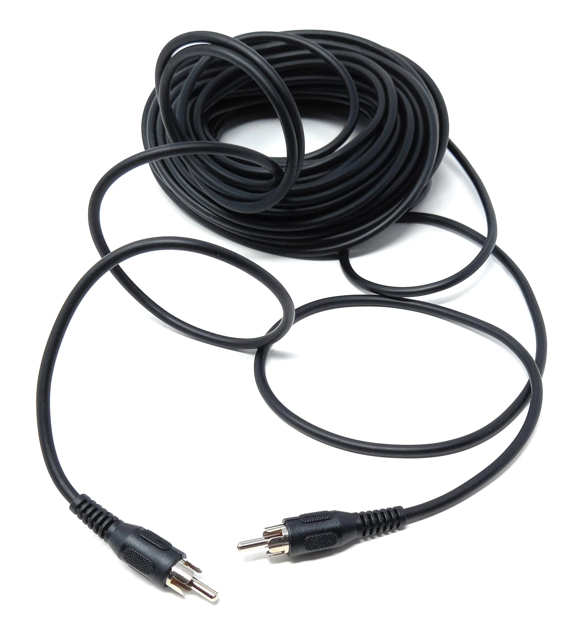 DRUT 15m Single RCA to RCA Phono Plug to Plug Audio Cable, Speaker Male to Male Lead 50ft