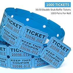 L LIKED Raffle Tickets Double Rolls 1000 Per Roll