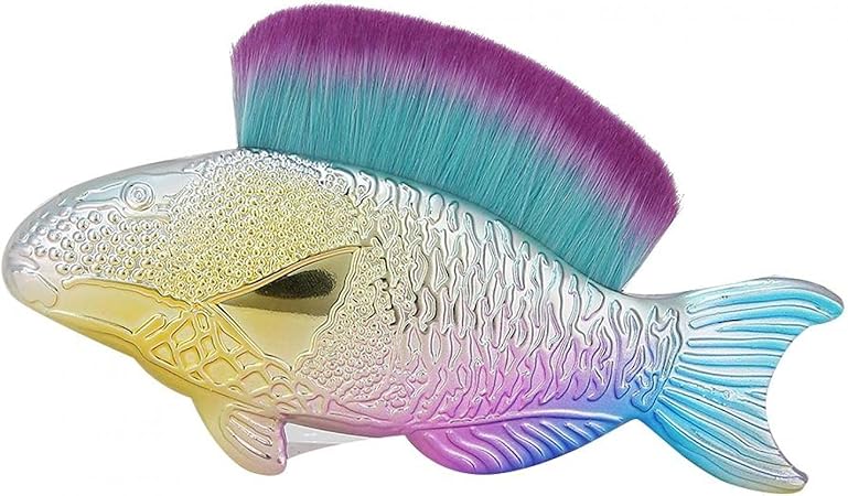 Amazon ほお紅ルースパウダーブラシ魚型マニキュアブラシネイルダスト除去ブラシ家庭用ネイルアーティスト用ネイルサロン用顧客用 Purple Uxsiya ネイルアートブラシ 通販