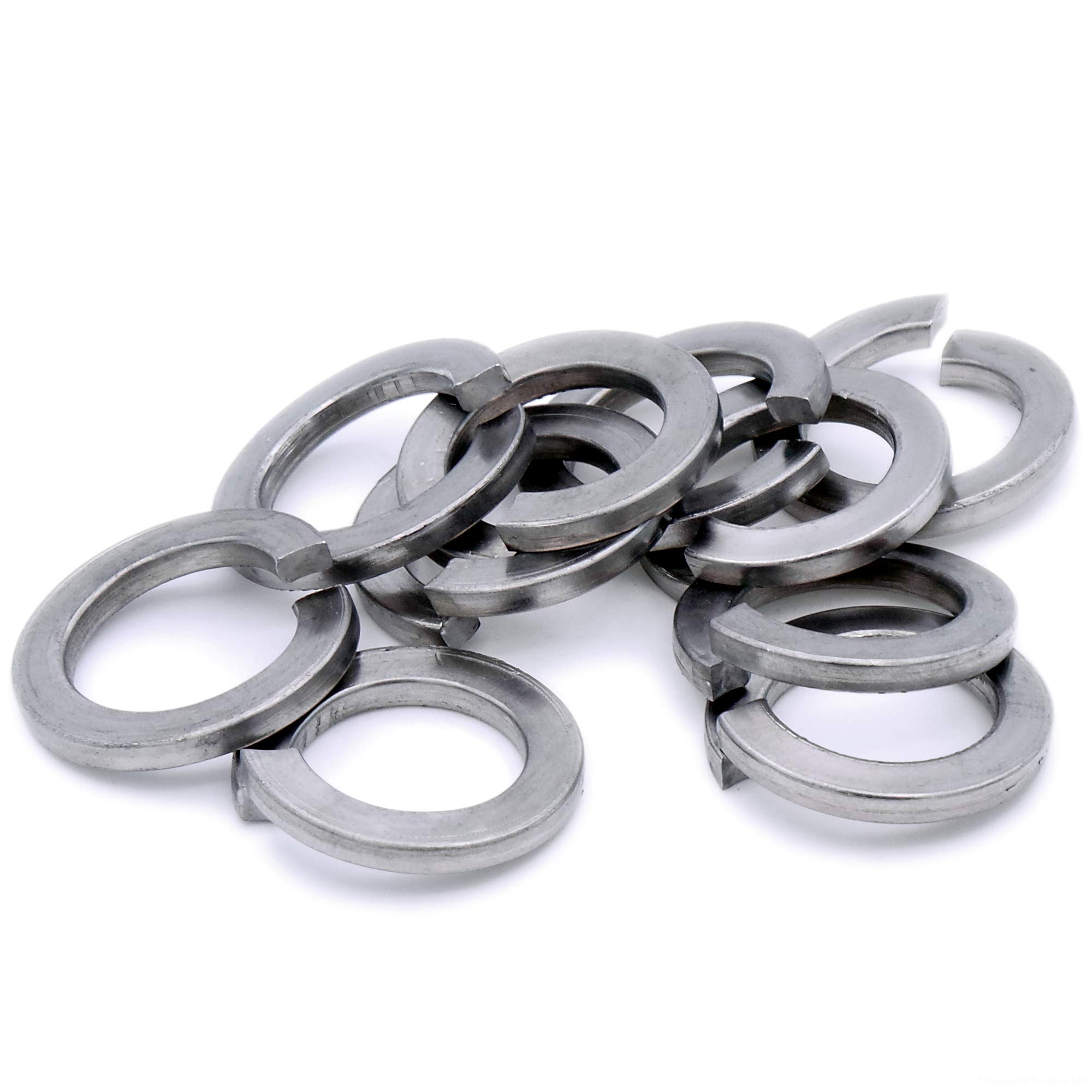 M8 (8mm) Rectangular Spring Split Lock Washer - Stainless Steel (A2) (Pack of 20)