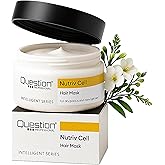 QUESTION PROFESSIONAL Deep Repair Hair Mask for Dry & Damaged Hair – Shea Butter & Plant-Based Stem Cells – Hydrating & Restorative Treatment – Sulfate-Free, Frizz Control – 11.16 fl oz