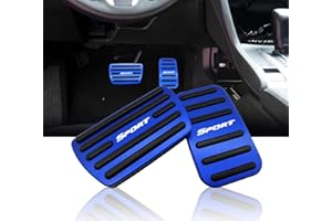 NYZAUTO Anti-Slip Performance Foot Pedal Pads Compatible with Honda 10th gen Civic,Auto No Drilling Aluminum Brake and Accelerator Pedal Covers Blue