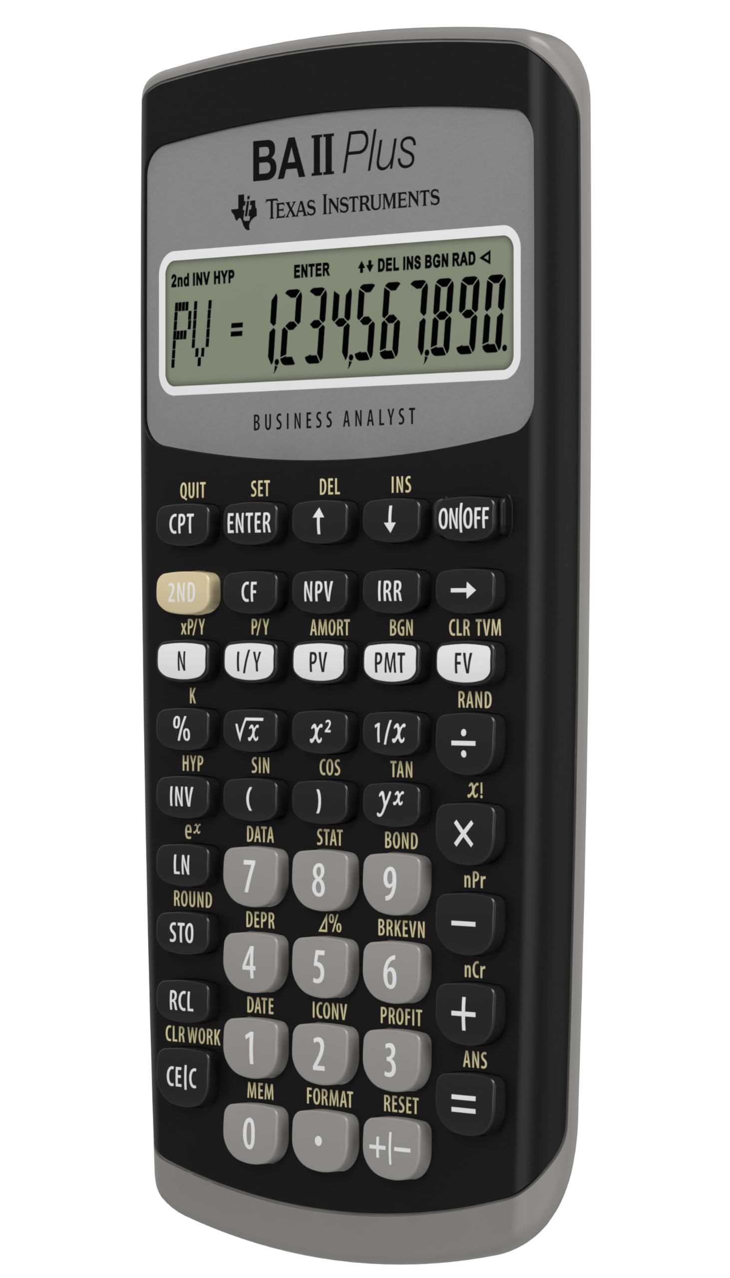 Texas Instruments BA II Plus Financial Calculator, Black Medium