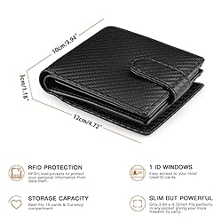 GOIACII Mens Wallet Large Capacity Genuine Leather