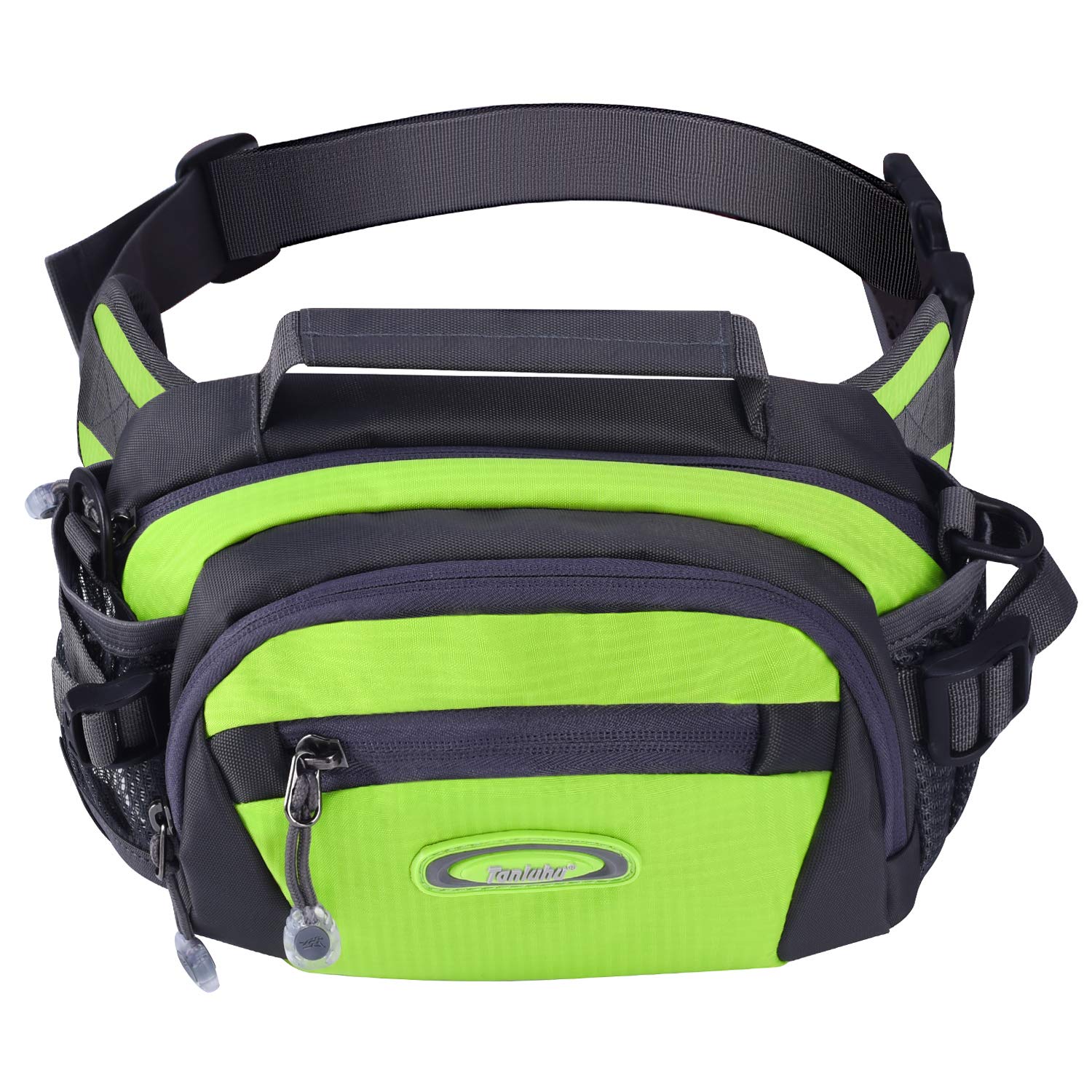 Y&R Direct Fanny Pack Waist Bag Packs Large Running Belt Bum Purse Bags with Bottle Holder Extension Strap Women Men Boy Girls Kids Gifts Waterproof Multicolor Outdoor Walking Hiking (Green)