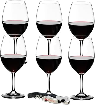 Amazon Com Riedel Ouverture 6 Piece Red Wine Glass Set With