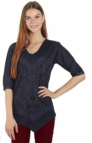 Women's Cotton V-Neck Tshirt,Grey