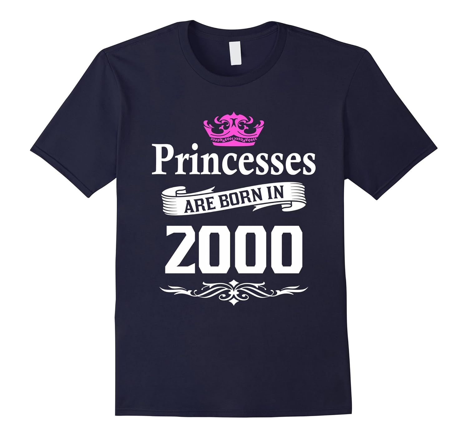 Princesses Are Born In 2000 T-shirt 17th Birthday Gift Girl-ANZ