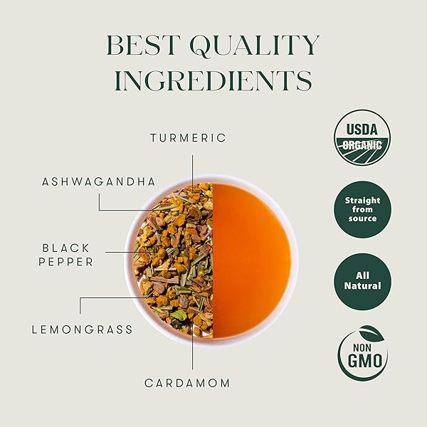 LUXMI ESTATES TURMERIC TIME-OUT HERBAL LOOSE TEA 100G PACK