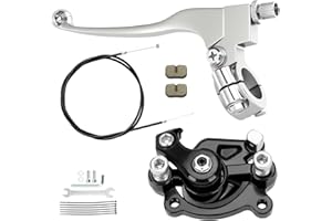 CILOYU Mini Bike Brake Caliper Lever Kit Compatible with Monster Mega Moto MMB80 105cc Motovox MBX10 MBX11 Baja DB30 Coleman CT100U CC100X Predator 79cc 97cc 100cc Engine Parts with 60" Brake Cable