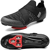 Unisex Cycling Shoes Compatible with Peloton Bike & SPD Indoor Road Riding Biking Bike Shoes with Delta Cleats Included for Men Women