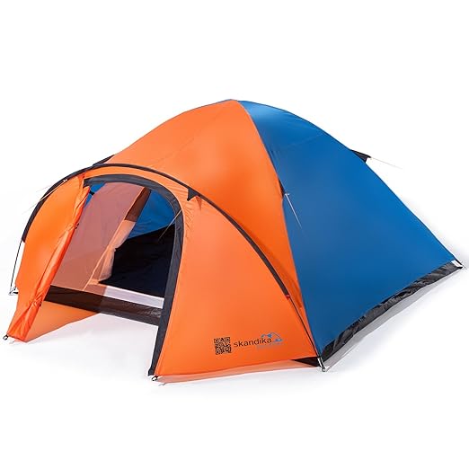 title=Skandika larvik 3 tenda, Unisex, skandika Larvik 3, blu/arancione, 295 x 205 cm