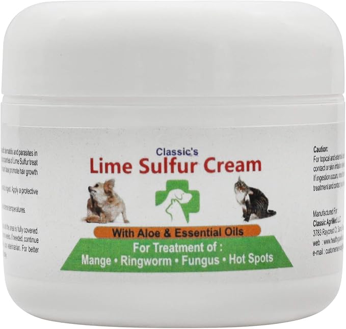 Classic's Lime Sulfur Pet Skin Cream (2 oz) Pet Care and