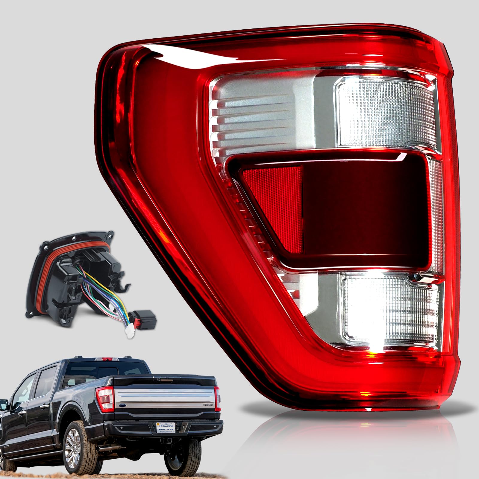 LED Tail Lights Compatible With Ford F150 2021 2022 2023 With Blind ...