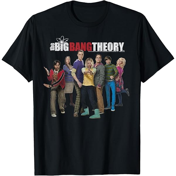 Amazon.com: The Big Bang Theory Group Shot Classic Logo T-Shirt