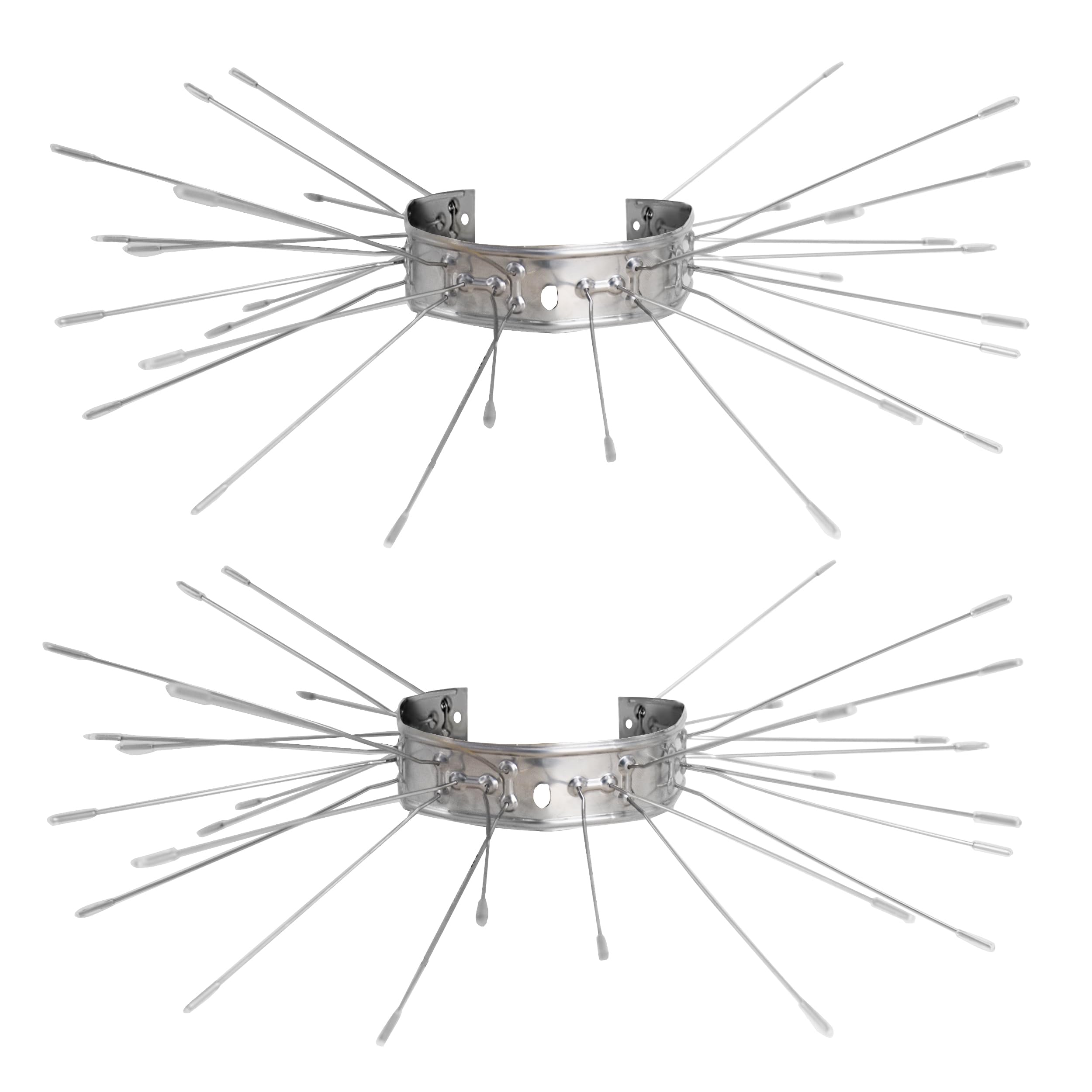 ISOTRONIC Marten Repellent Belt Set of 2 for Downpipes, Marten Repellent Made of Stainless Steel for House Gutter and Tree - Individually Adjustable Marten Repellent (1)