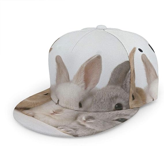 Amazon かわいいうさぎ Rabbit キャップ メンズ レディース メッシュキャップ 野球帽バイザー ハット Hip Hop 帽子調節可能なクラシック 平ひさし帽ユニセックス キャップ 通販
