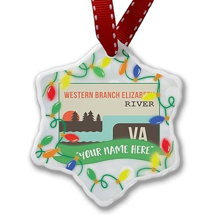  Neonblond Personalized Name Christmas Ornament