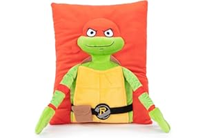 Jay Franco Nickelodeon Teenage Mutant Ninja Turtles Raphael 3D Snuggle Pillow - Super Soft Plush Pillow - Measures 13 Inches