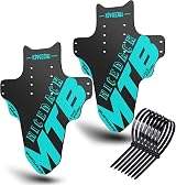 NICEDACK Mudguards 2 Piece Front Rear MTB Cyan 20-29 Inch Compatible view 1