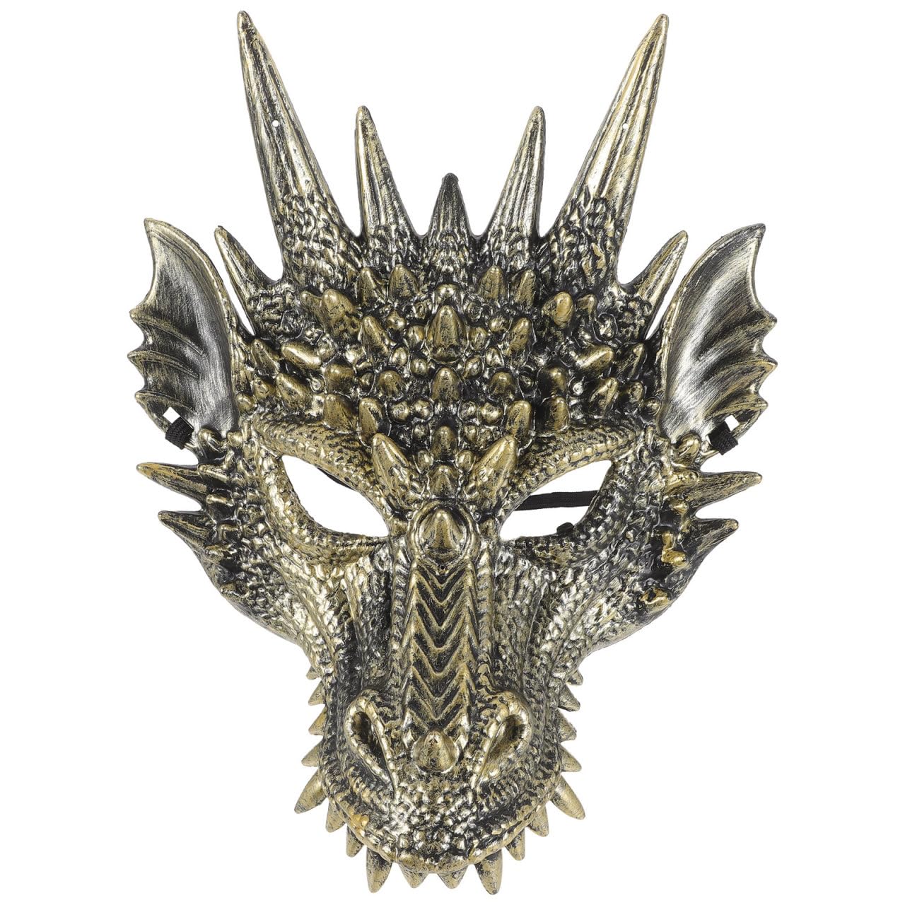 Holibanna Dragon Mask Unisex-Adult Medieval Fantasy Dragon Half Mask Costume Cosplay Scary Animal Half Horrible Masquerade for Halloween Costume Cosplay Party