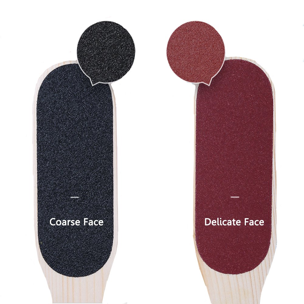 Pevor Double Sided Wood Foot Rasp Foot File and Callus Remover, Dead Skin Remover, Pedicure Scrubber Tool, Can be Used on both Wet and Dry Feet