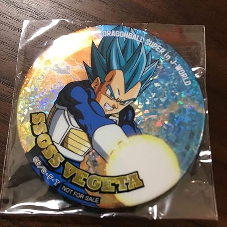 Amazon ドラゴンボール超 J World 限定 A賞 ホロ 缶バッジ Ssgss ベジータ 池袋 Namco ミニゲーム カンバッジ バッジ おもちゃ
