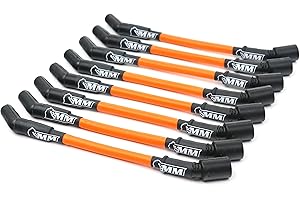 Michigan Motorsports LS Truck Spark Plug Wire Set - 10mm Performance Wires for Truck/SUV 4.8L 5.3L 6.0L 6.2L Silverado Sierra Tahoe Yukon Escalade (Orange)