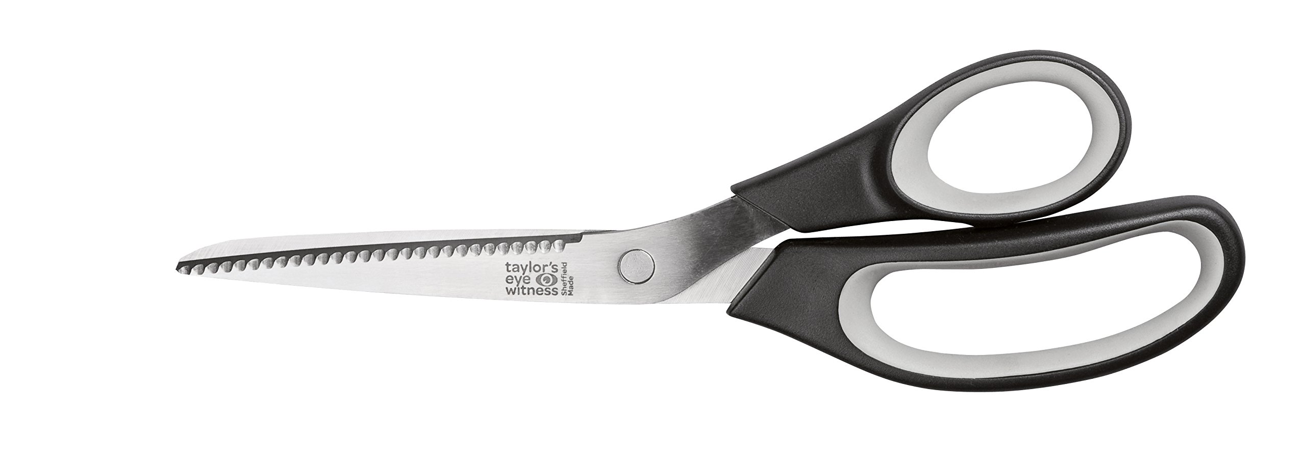 Taylors Eye Witness Gourmet Scissors - Large, Strong Kitchen Shears. Micro-serrated Blades For Better Grip and Cutting of Poultry Skin. Soft Ergonomic Non-Slip Grip Handles. Dishwasher Safe. 23cm/9”