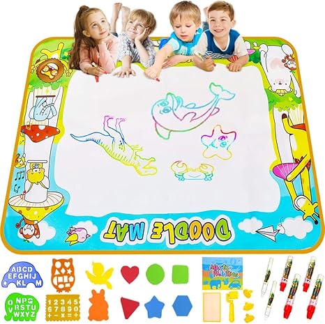 meland large water doodle mat