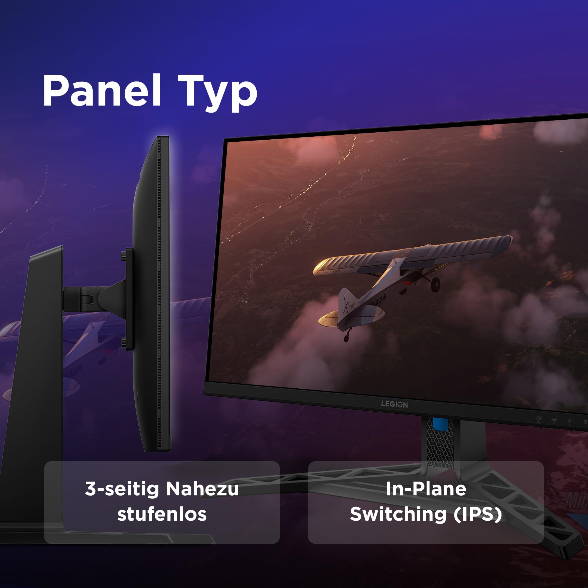 Lenovo Legion R27qe Gen 2 | 27" QHD WLED Gaming Monitor | 2560x1440 | 16:9 | 200 Hz | IPS-Panel | 0.5ms Reaktionszeit | HDMI | DisplayPort | TÜV Eye Comfort Schutz | Raven schwarz | 5.9 kg 8