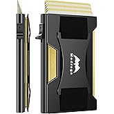 Smart Wallet for Men Slim Minimalist: Metal Pop Up Wallet - RFID Front Pocket Credit Card Holder - Gift for Male Husband at Anniversay Brithday