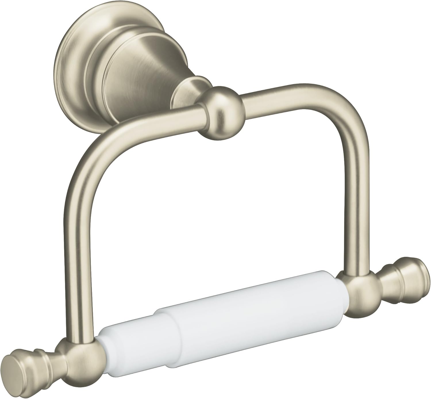 KOHLER K16141BN Revival Toilet Tissue Holder, Vibrant Brushed Nickel