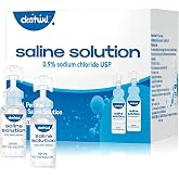 CKATWD 0.9% Saline Solution, Sodium Chloride 0.9%, 20 Vials 5ml | Normal Saline Solution, For All Ages, Multi-Purpose Daily Cleansing, Single-Use, Disposable Vials, Portable &amp; Travel-Friendly