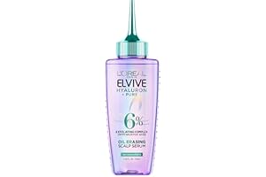L’Oreal Paris Elvive Hyaluron + Pure Oil Erasing Scalp Serum with Salicylic Acid For Oily Hair, 3.45 Fl Oz