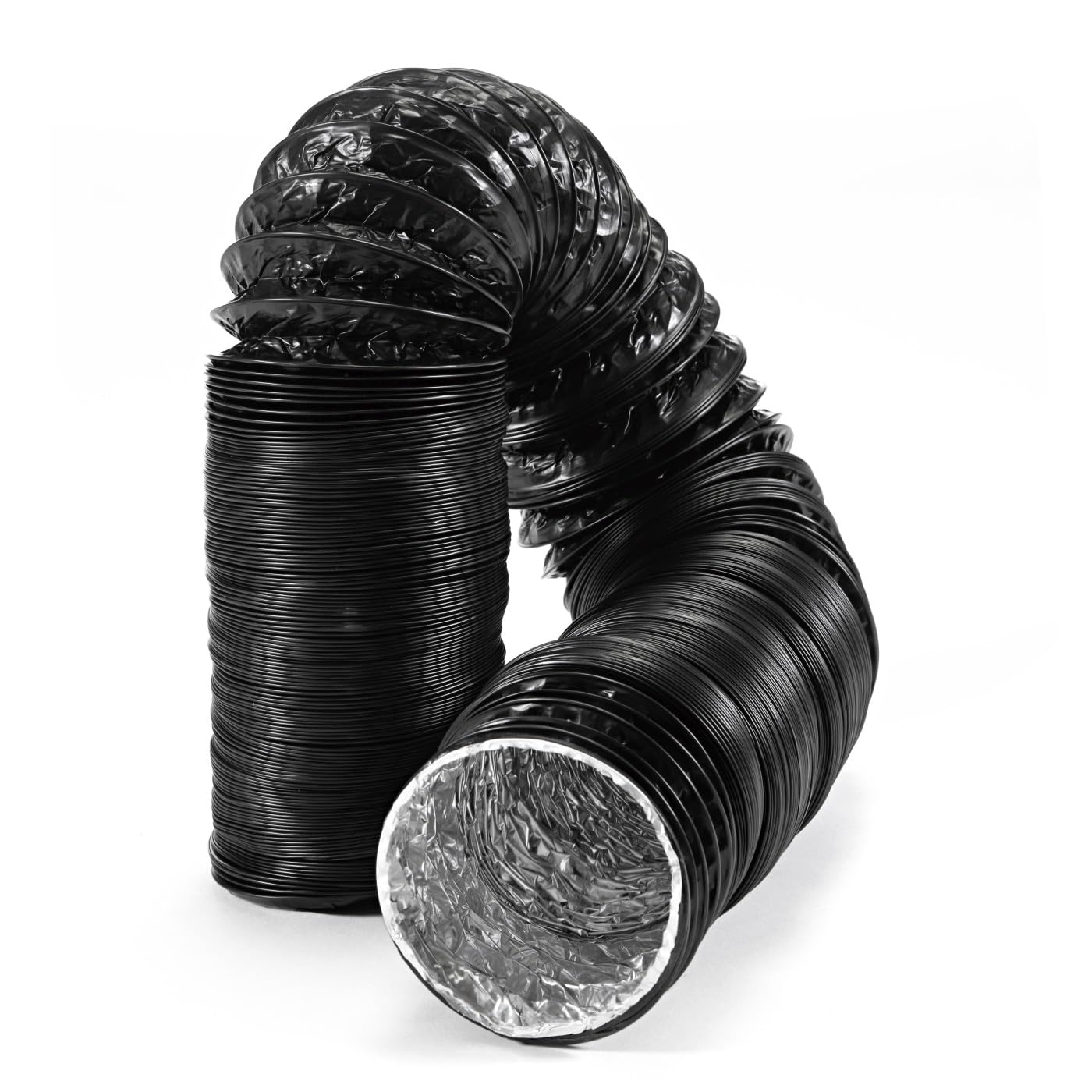 STERR - Flexible Aluminium Ventilation Hose, black