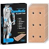 CureNetic - Magnetic Patch_I Type - 1,100 Gauss - Muscle Pain Relief, Magnetic Acupressure Patch, Magnetic Therapy - 12pcs - Made in South Korea