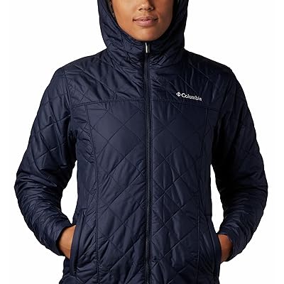 columbia copper crest quilted long jacket