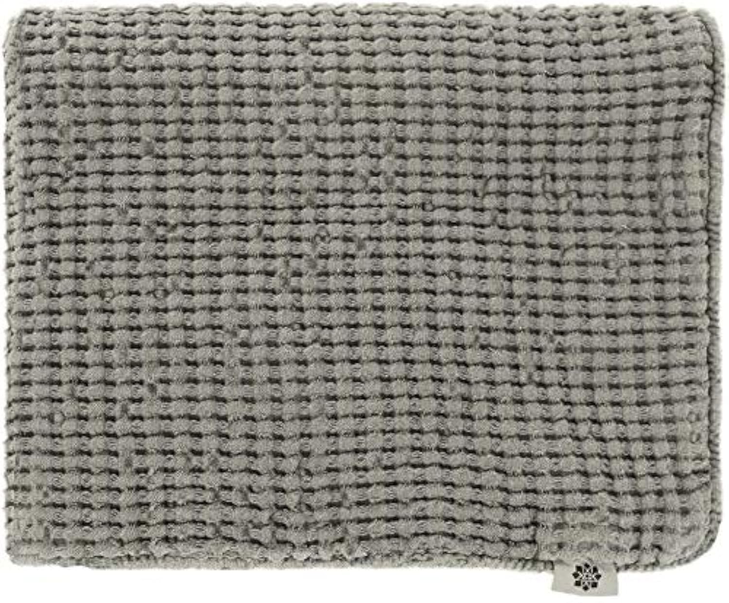 Linen & Cotton Cushion Cover Pillow Case Enzo with Invisible Zipper - 48% Linen, 52% Cotton, Grey (40 x 60 cm) Decorative Rectangular Waffle Pillowcase for Sofa Bed Bedroom Living Room Home Decor