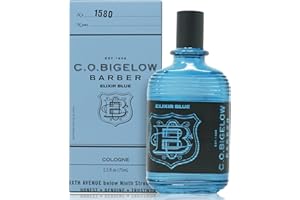 C. O. BIGELOW C.O. Bigelow Elixir Blue Cologne for Men, Aquatic Lavender & Rosemary Fragrance, Long Lasting Men's Cologne, Elixir Perfume for Men, 2.5 Fl Oz