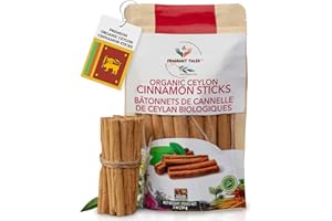 FRAGRANT TALES Premium Organic Ceylon Cinnamon Sticks – 2 oz (56g) | 5-Inch True Ceylon Cinnamon | USDA Certified, Non-GMO, Gluten-Free | Pure Sri Lankan Cinnamon for Cooking, Baking & Daily Rituals