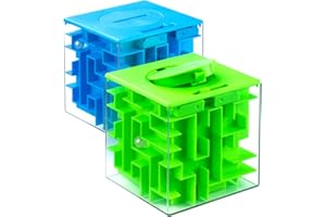 iKeelo Money Maze Puzzle Box (2 Pack) for Kids and Teens, Makes Cash Gift Giving More Fun