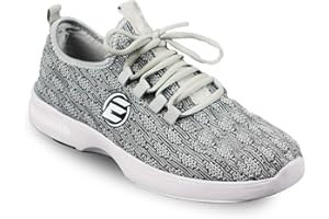 ELITE Women's Kona Slip-On Bowling Shoes - Lightweight Athletic, Breathable Knit, Universal Soles