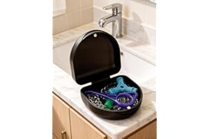 Orthodontic Dental Case, Retainer Case Denture Box, Slim Braces Mouth Guard Teeth Aligner Night Guard Storage Holder Containe
