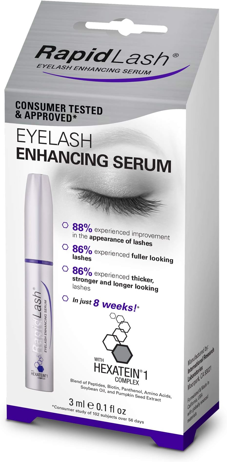 Rapidlash Eyelash Enhancing Serum, 0.1 Oz