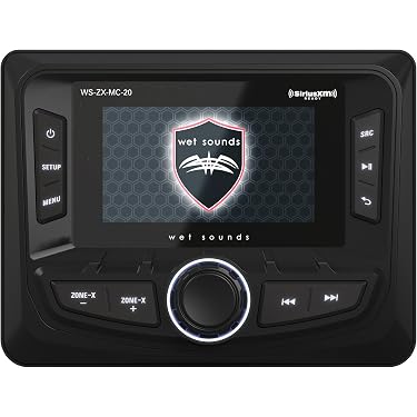 Amazon.com: Wet Sounds WS-ZX-MC-20 3-Zone Marine Media Center with