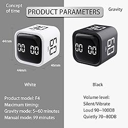 VEWINGL Cube Productivity Timer, 5/10/30/60 Min